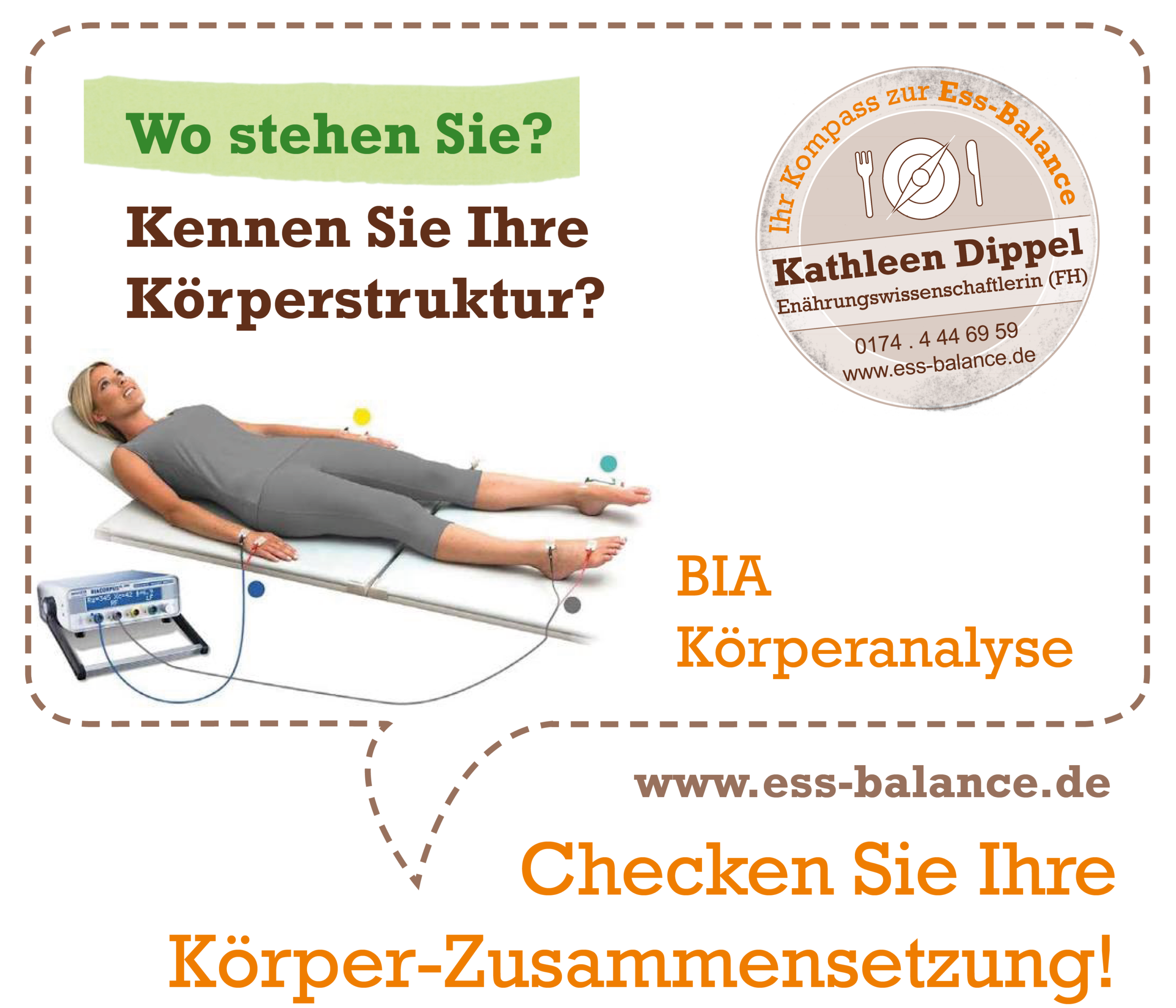 Ess-Balance: BIA Körperanalyse - Checken Sie Ihre Körper-Zusammensetzung!