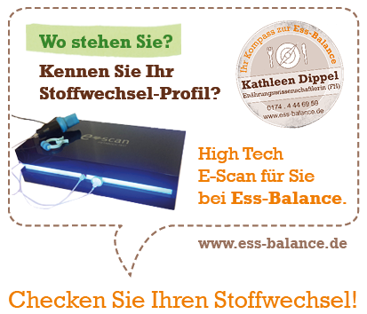 Ess-Balance: High Tech E-Scan zur Ermittlung Ihres Stoffwechsel-Profils